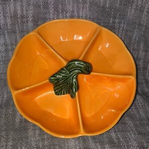 Olfaire Made in Portugal serveware divided pumpkin dish